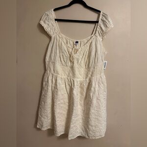 Old Navy Ivory Eyelet Dress